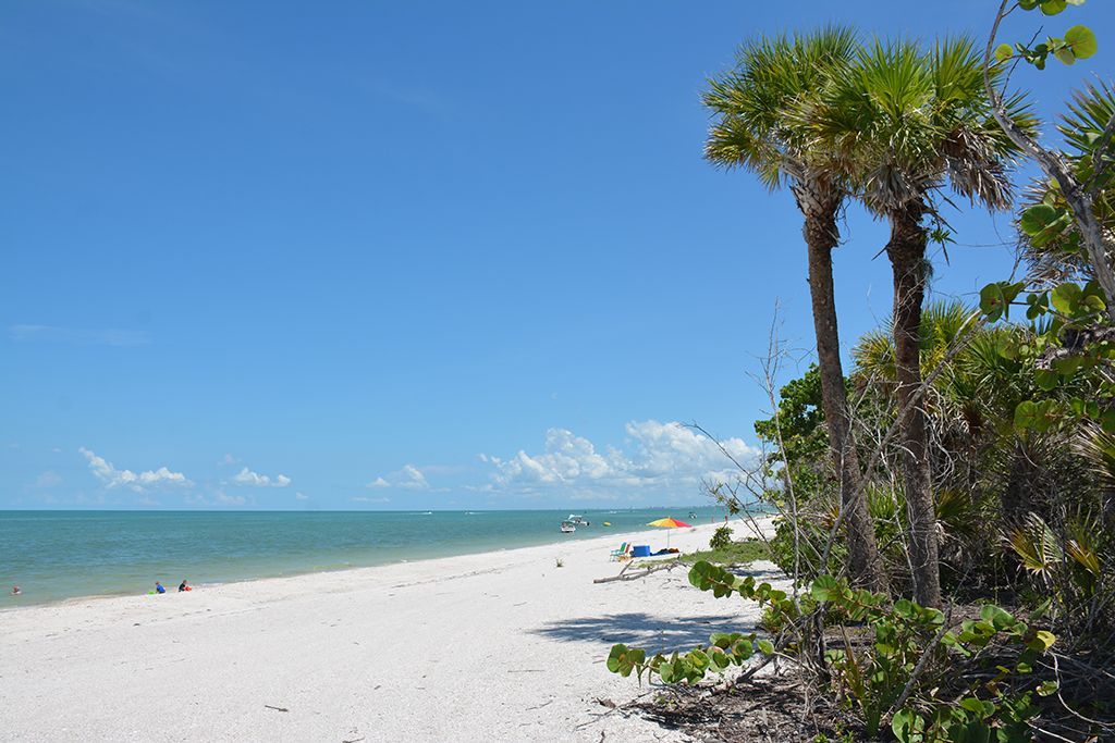 View of water from Barefoot Beach