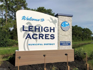 Welcome to Lehigh Acres sign
