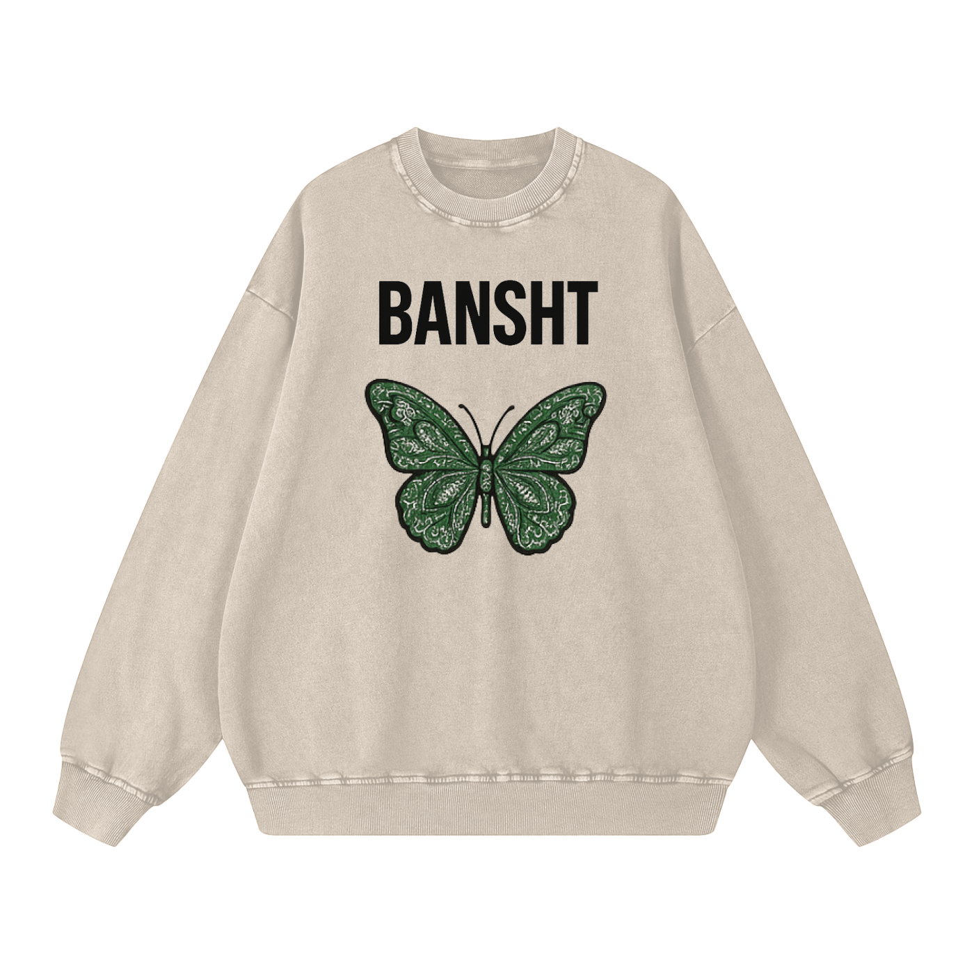 Bansht Acid Wash Oversize Sweatshirt
