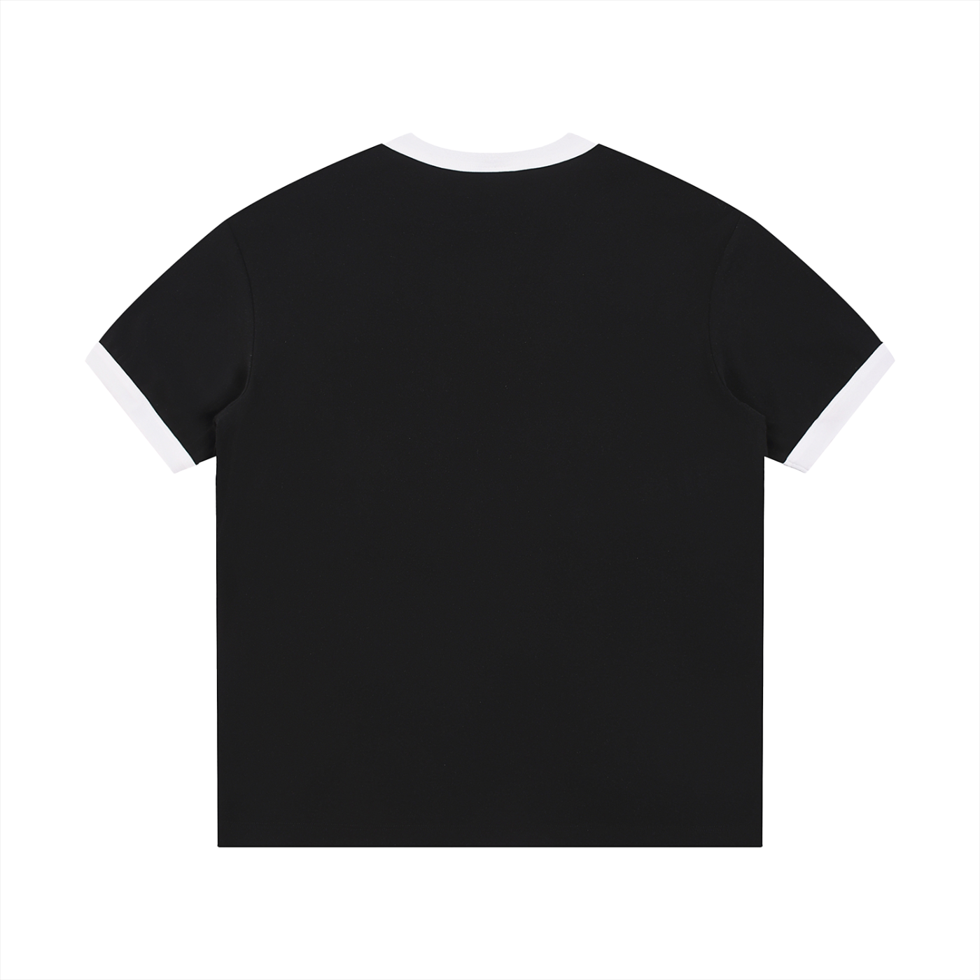 Bansht Black Ribbed Crewneck Tee