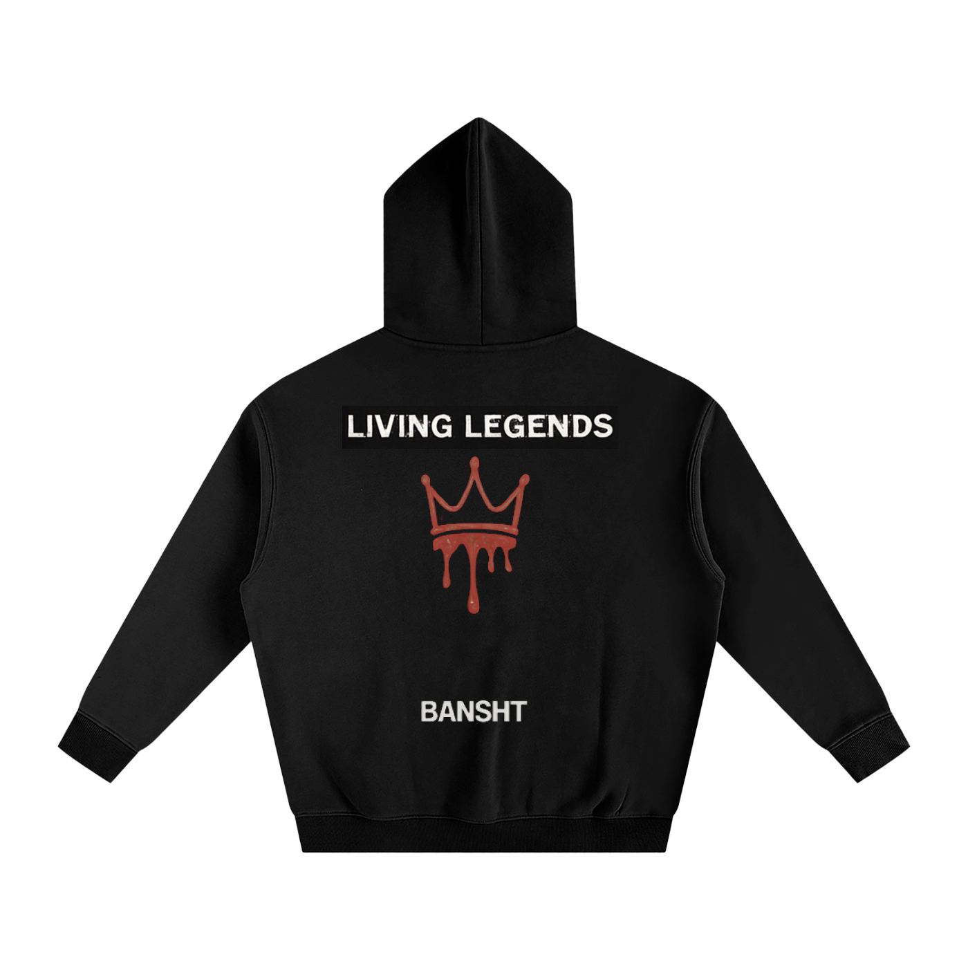Bansht Oversize Fleeced Hoodie -  LL Bandana / Living Legends Crown Edition