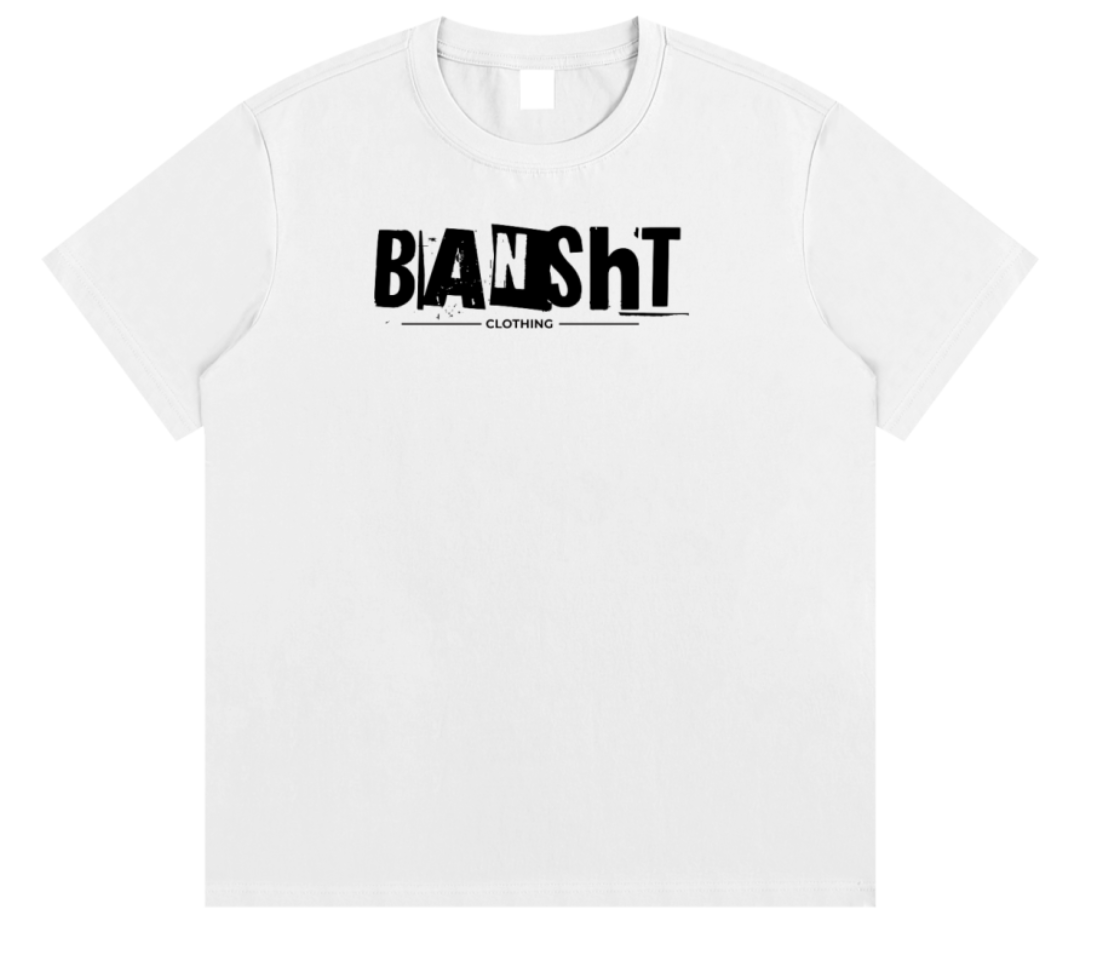 Bansht Essential Cotton Tee – Logo Loud, Energy Louder