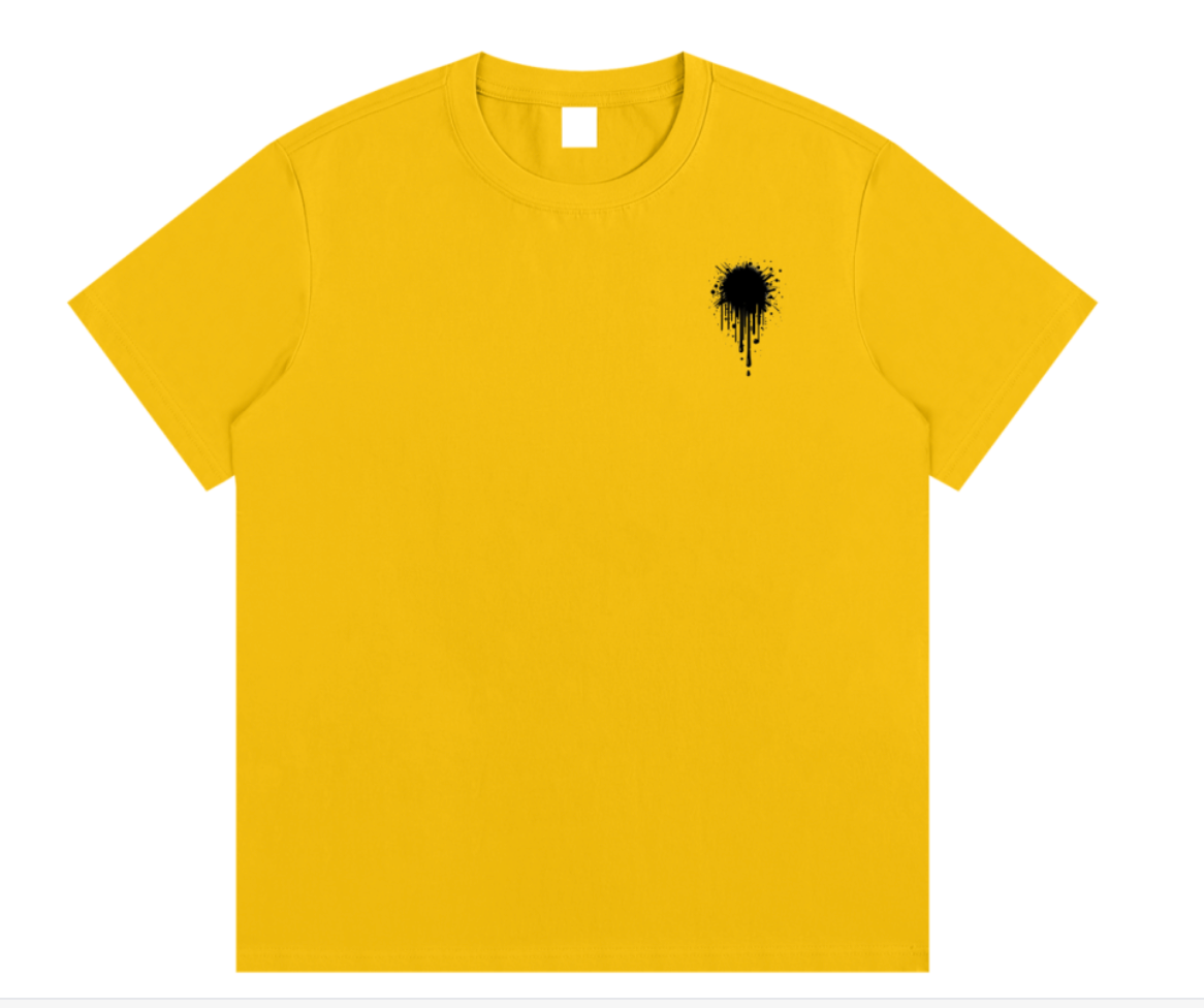 Bansht Essential Cotton Tee – Drip Stain Edition
