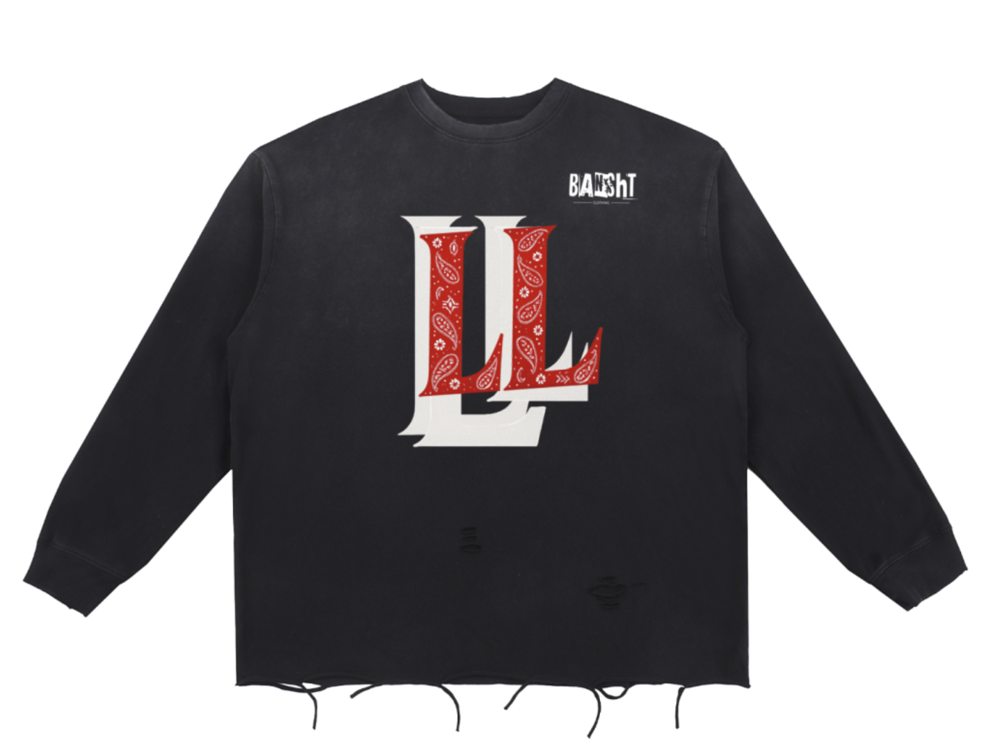 Bansht Snow Wash Raw Edge Tee