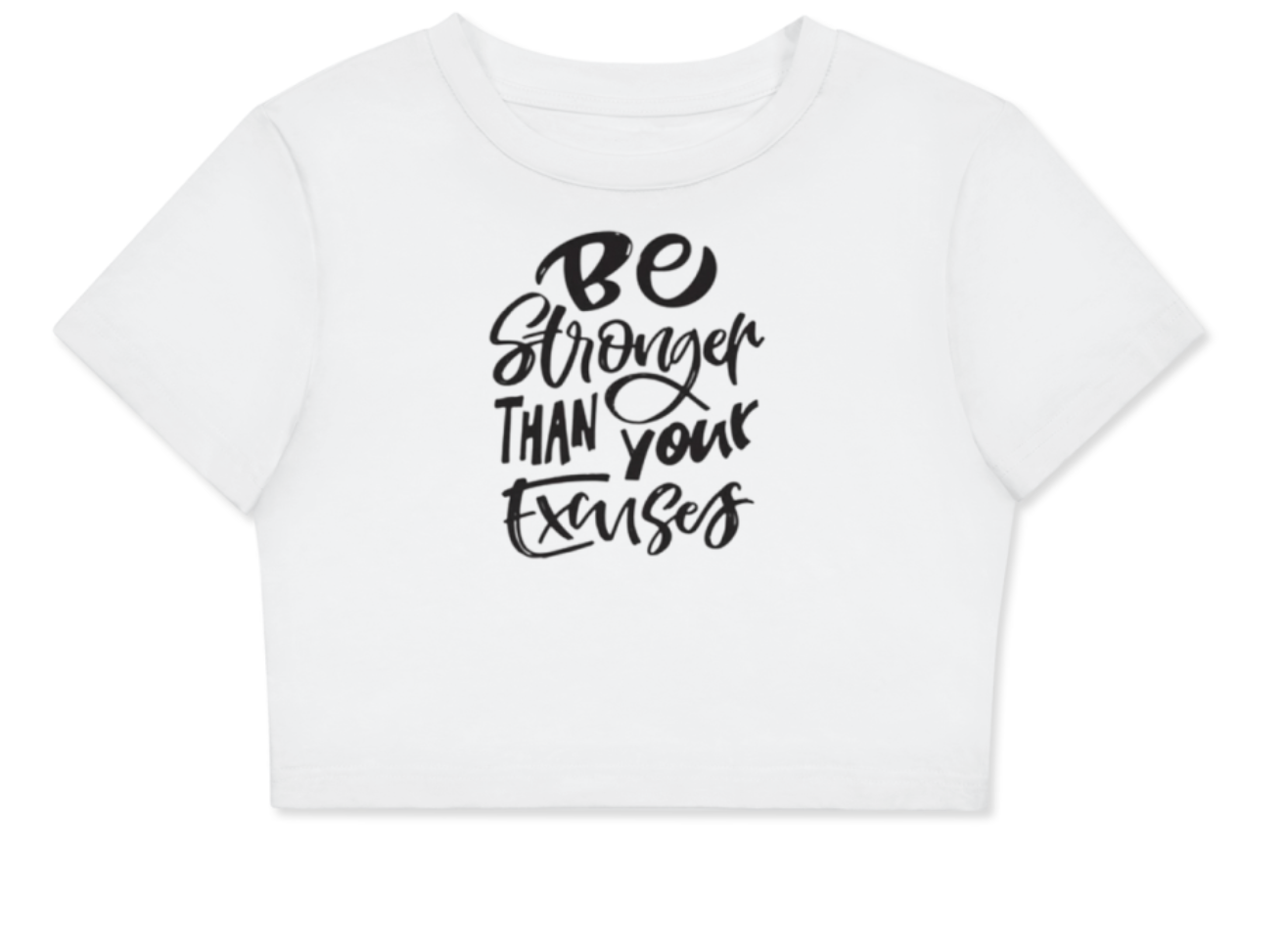 Bansht Women’s “Stronger” Tee – White/Black