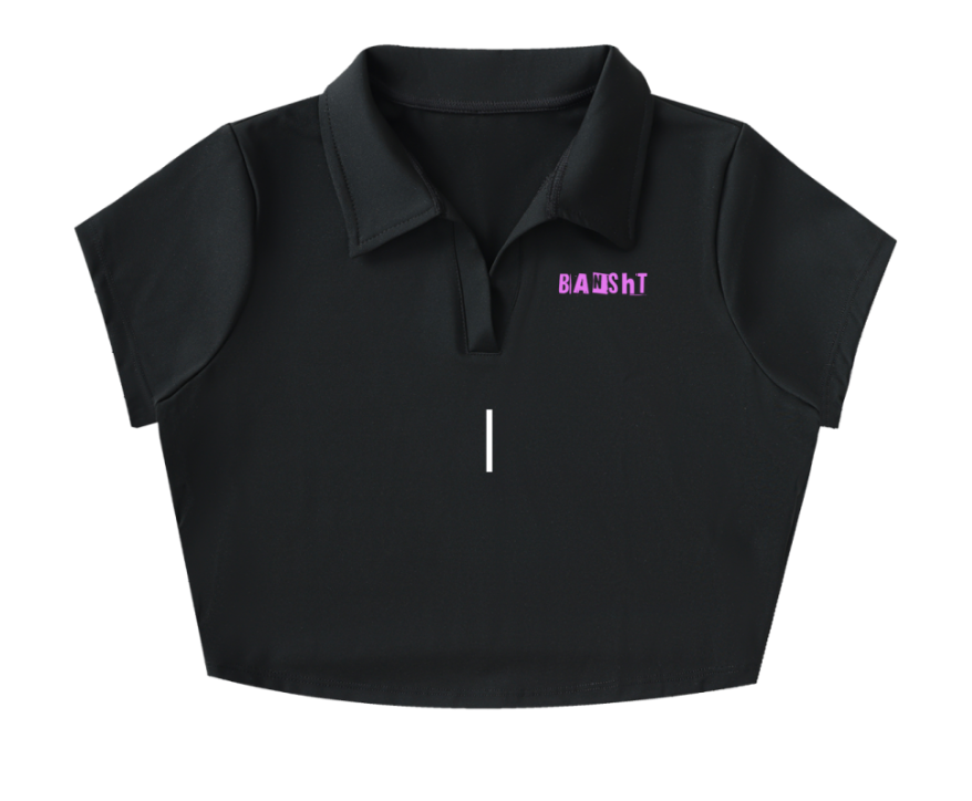 Bansht Women’s V-Neck Lapel Crop Top