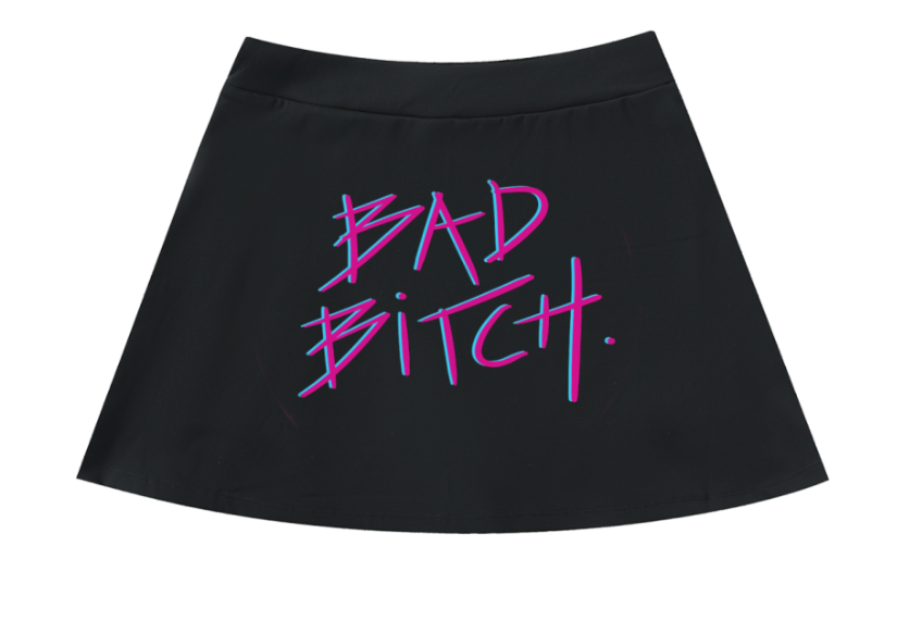 Bansht High-Waist Pocketed A-Line Skirt