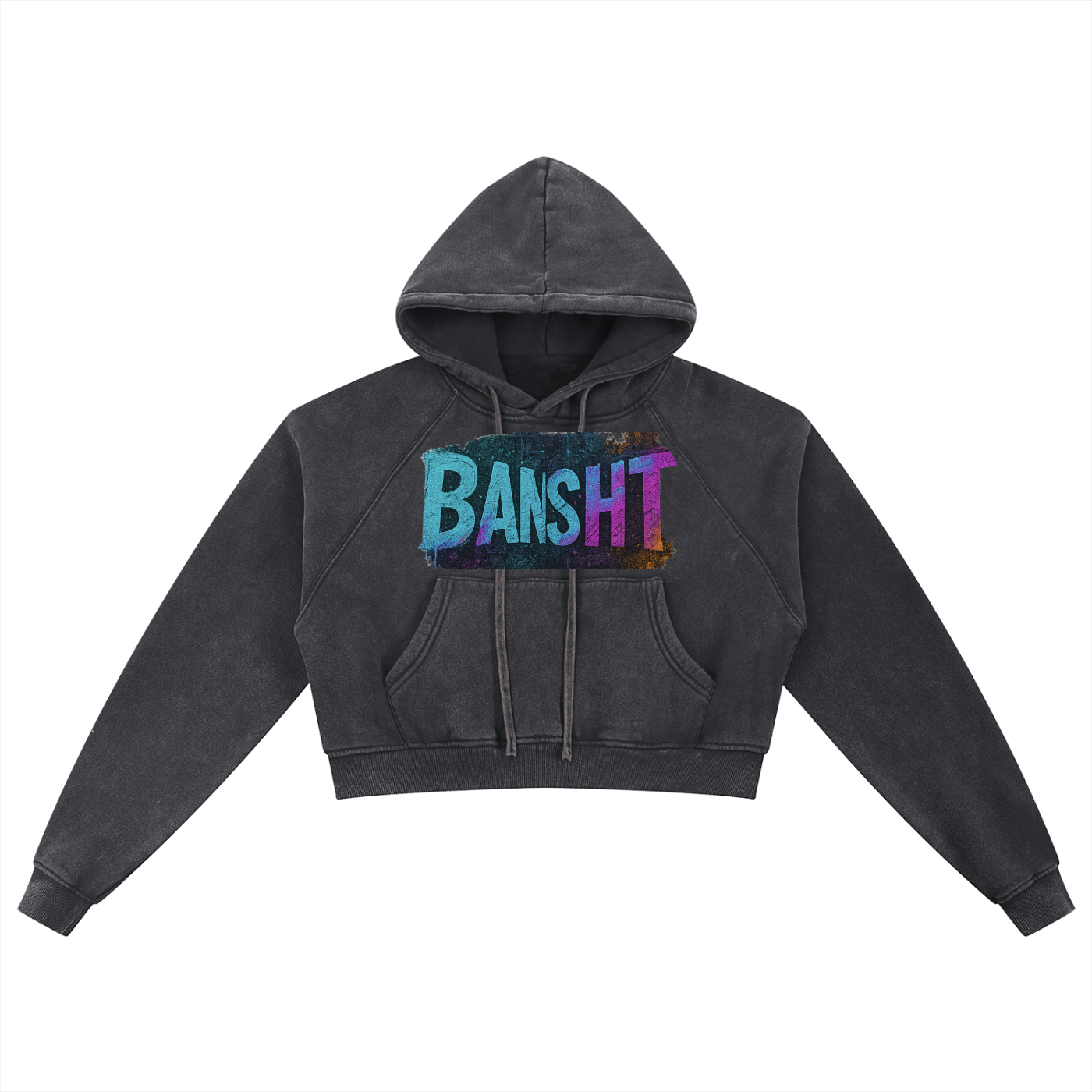 Bansht Women’s Snow-Wash Cropped Hoodie