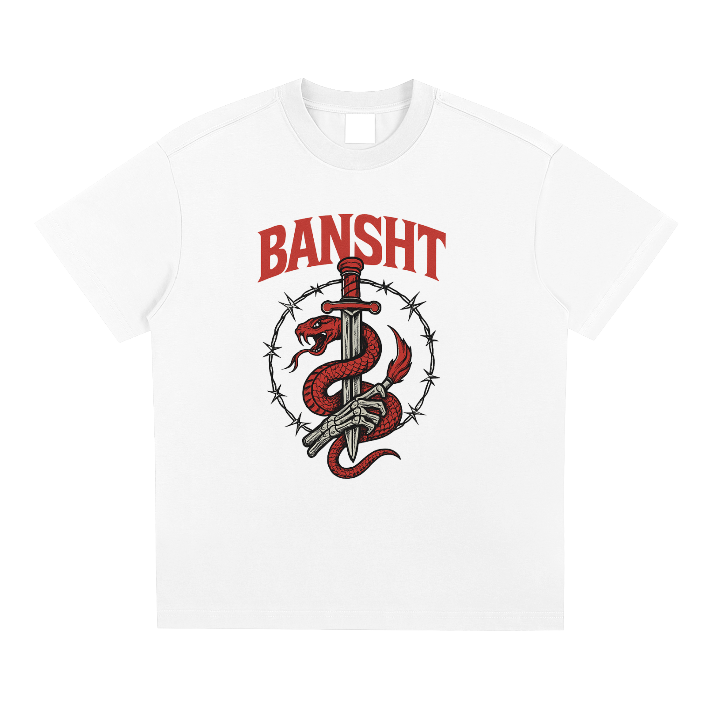 Bansht Sorona Quick-Dry Cooling Tee – Snake & Sword / Barbwire Edition
