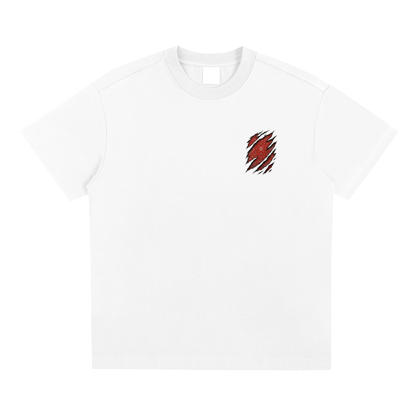 Bansht Sorona Quick-Dry Cooling Tee – Ripped Red Bandana Edition