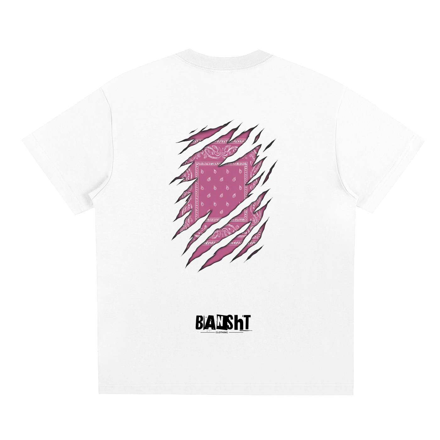 Bansht Sorona Quick-Dry Cooling Tee – Ripped Pink Bandana Edition