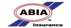 ABIA Insurance logo with red oval, black text, and blue diagonal stripes