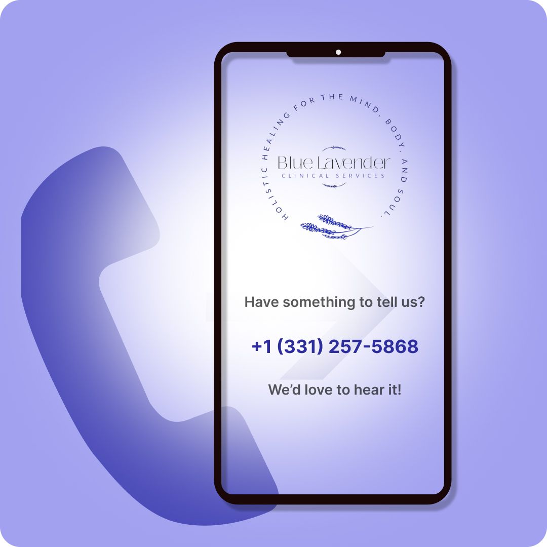 Contact our mental health team Call Blue Lavender Clinical Services