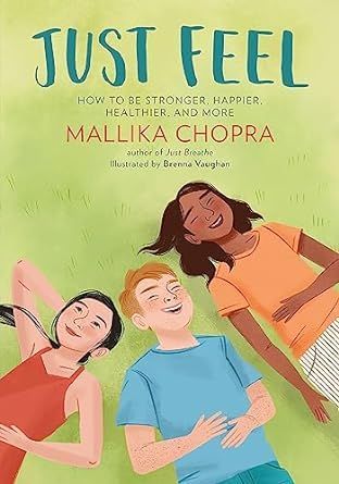 Book cover: Three diverse kids smiling on grass; titled