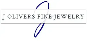 J Oliver’s Fine Jewelry logo with navy script J and gray uppercase text in a rectangular border