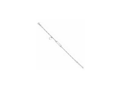 Diagonal thin metal bracelet with a small circular loop near the center on a white background