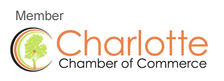 A logo for the charlotte Michigan Chamber of Commerce