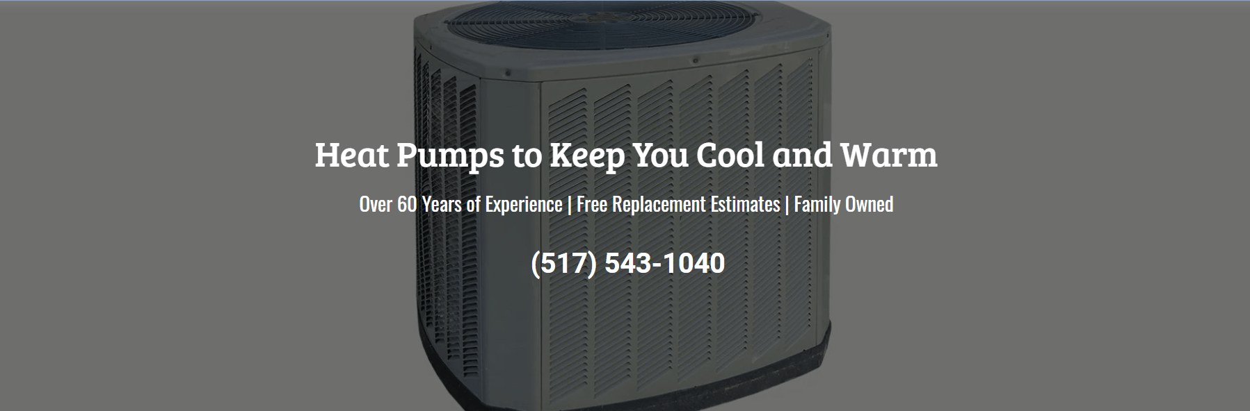 A picture of an air conditioner with the words `` heat pumps to keep you cool and warm '' written on it.