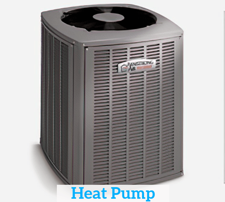 An Armstrong heat pump is shown on a white background