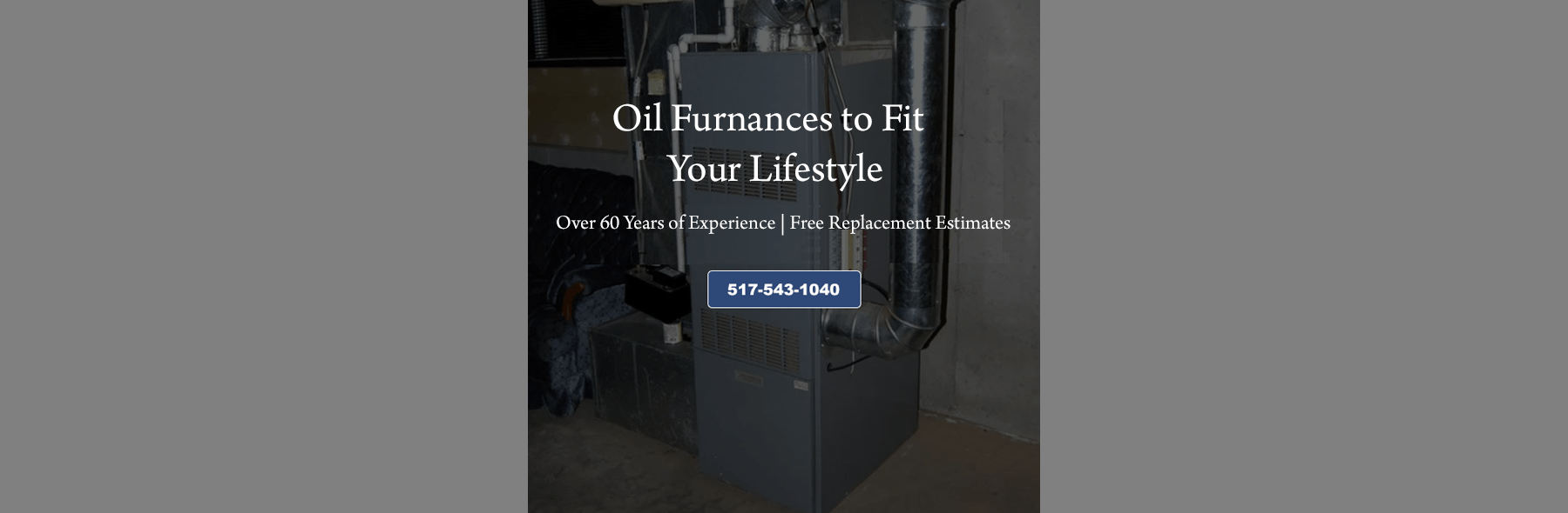A picture of an oil Armstrong furnace in a basement.