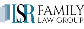 LSR Family Law Group logo with blue-and-black text on a light background