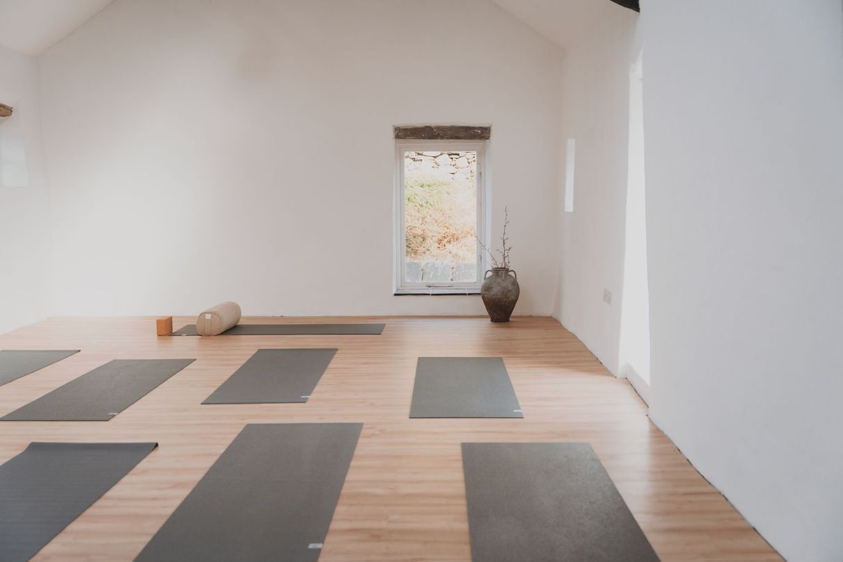Join our in person Yoga, Barre and Pilates classes in Welsh and English at our beautiful studio in Eryri, North Wales.