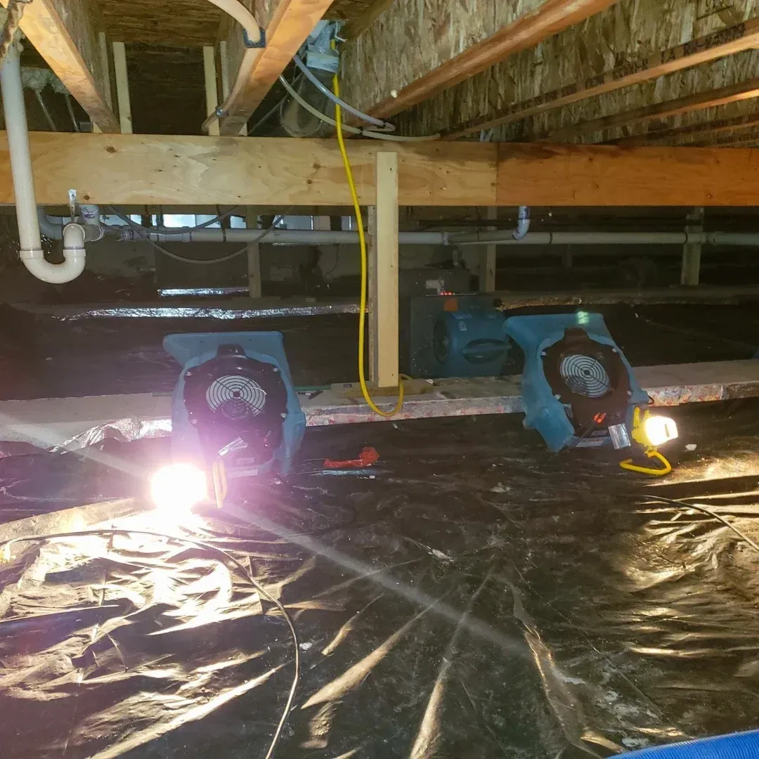 Crawl space moisture inspection in Hopkins South Carolina