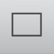 Gray outlined rectangle icon on a light gray background