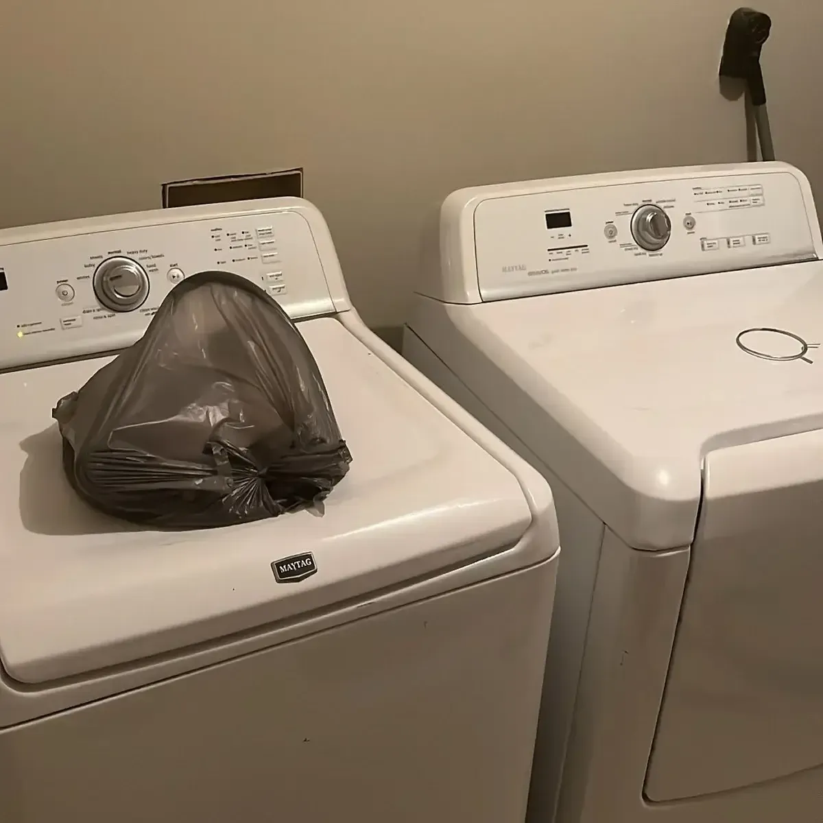 old appliances in laundry room, appliance removal