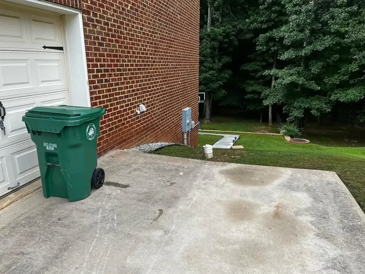 after removing patio pavers from driveway

