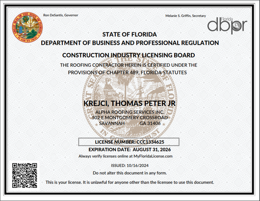 Florida License 