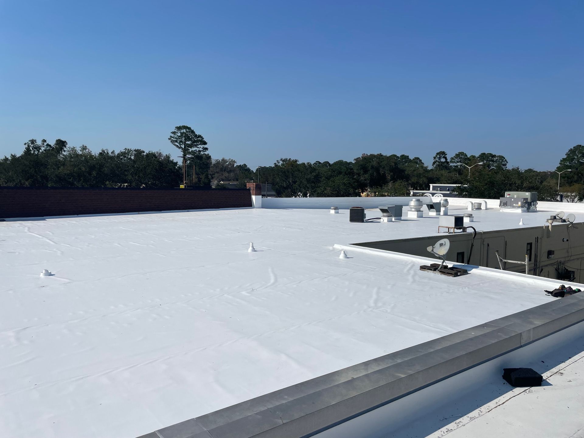 White Commercial Flat Roof