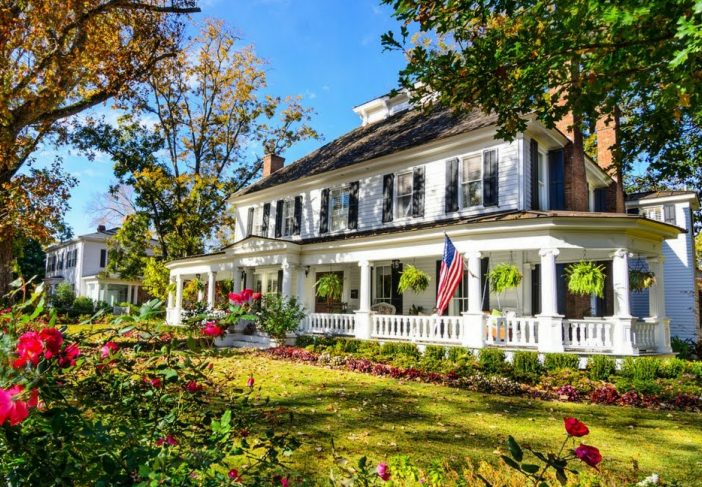 House surrounded with Greeneries in Spring 