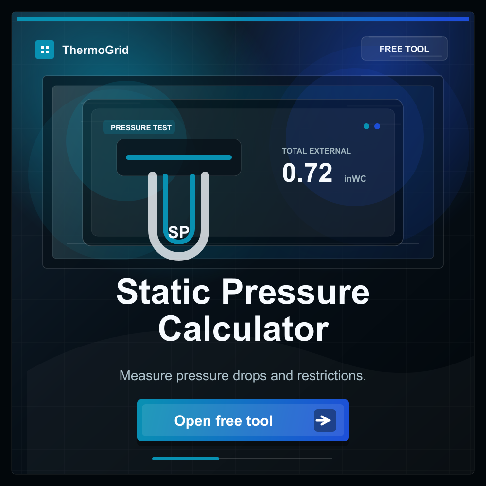 Static pressure tool to ensure correct designs