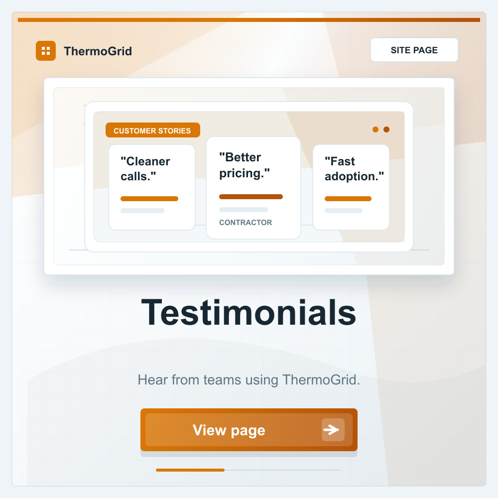 Testimonials for ThermoGrid and RISE Coaching.