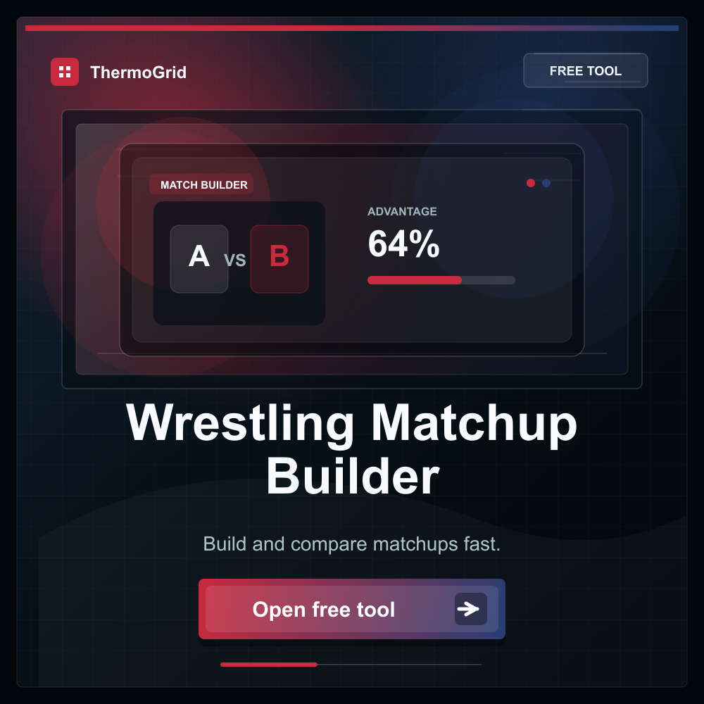 Build matchups in seconds by weight, skill, gender, and school. 