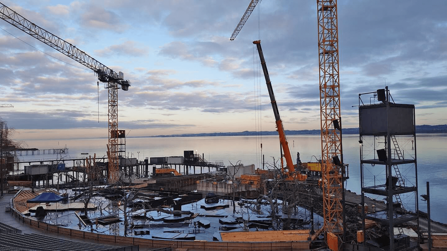 Scheffknecht im Einsatz auf der Seebühne der Bregenzer Festspiele