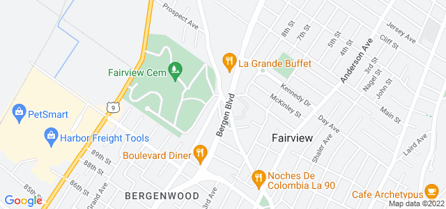 Map of business location