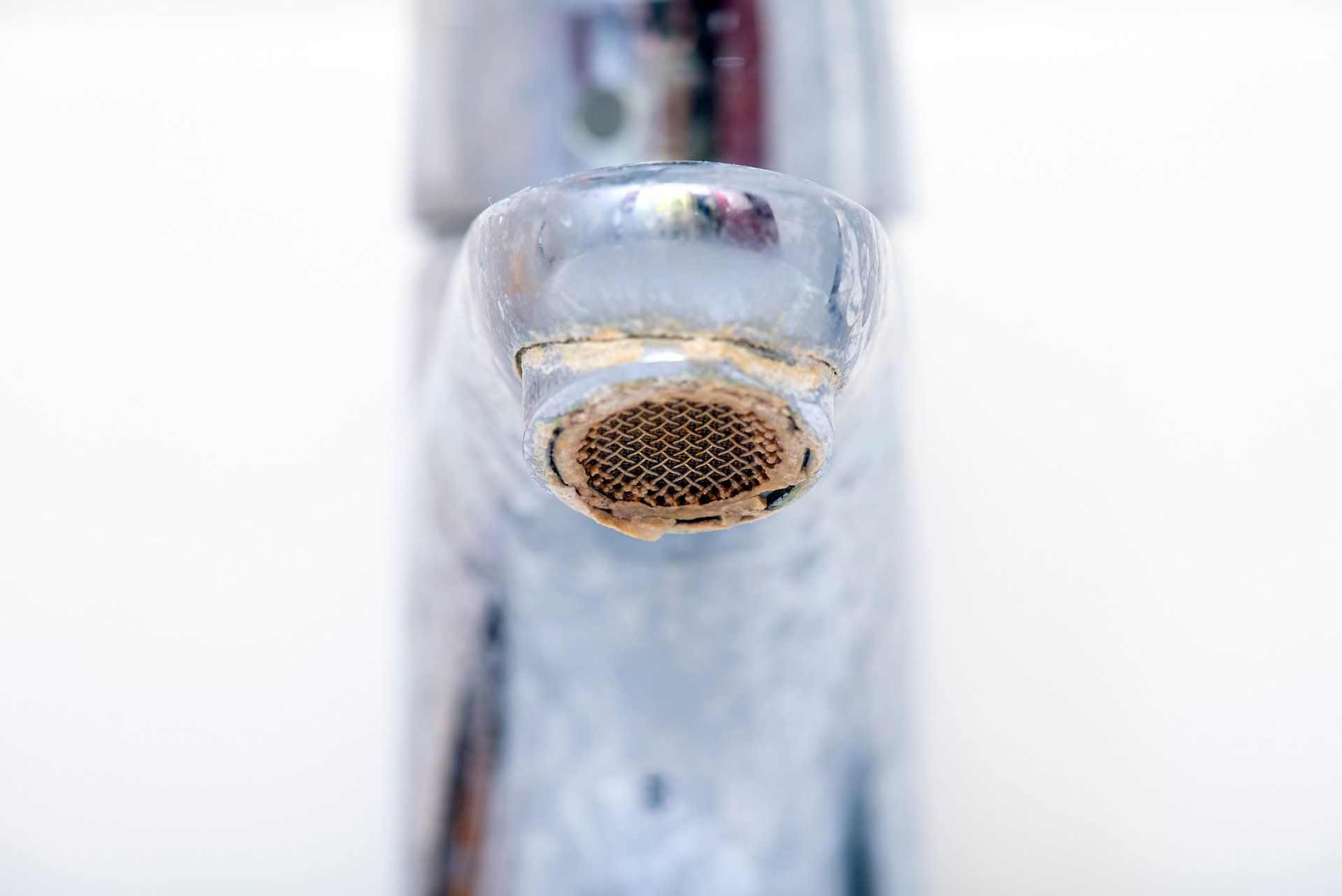 calcium build up on sink