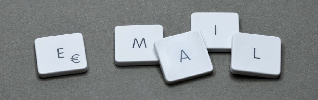 Tiles spelling EMAIL
