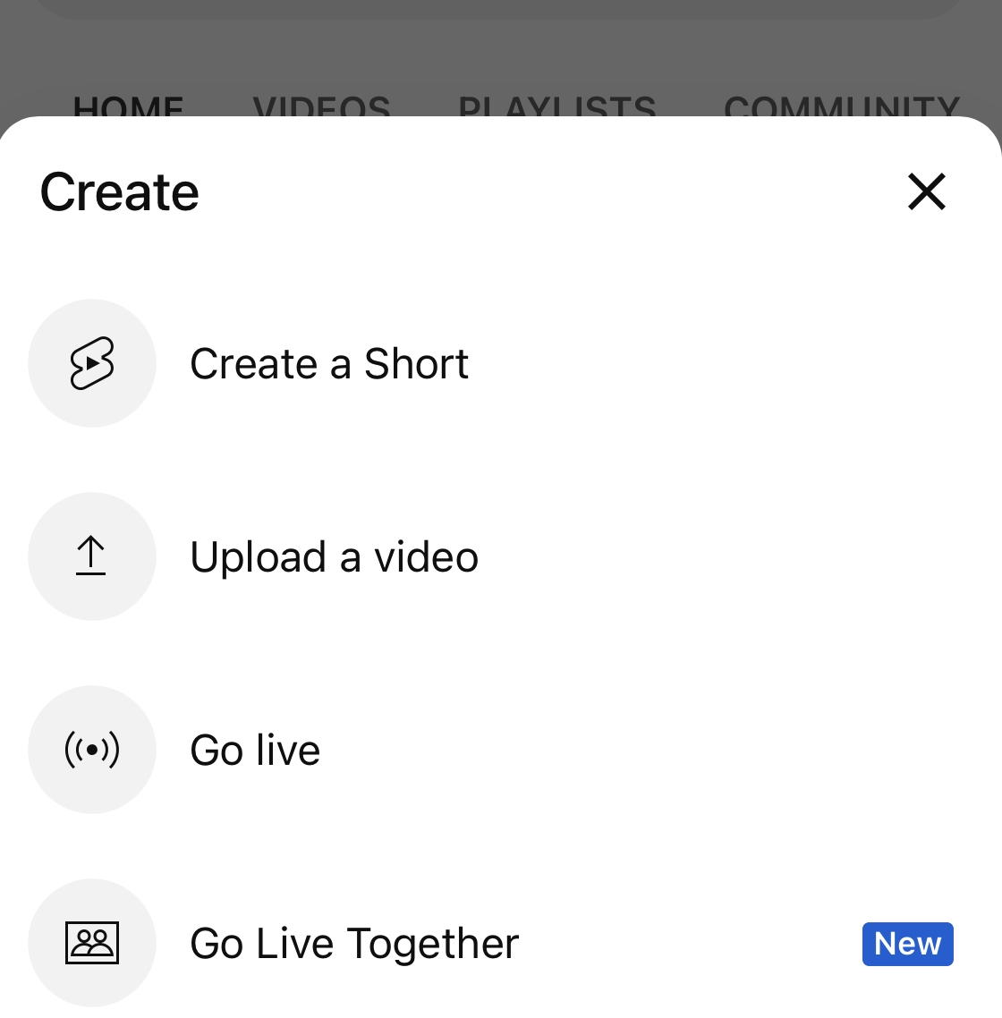 Create a Short YouTube
