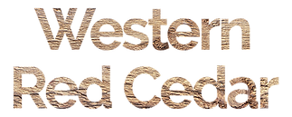 The word western red cedar is made of wood