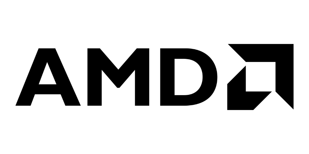 AMD logo in black on a white background