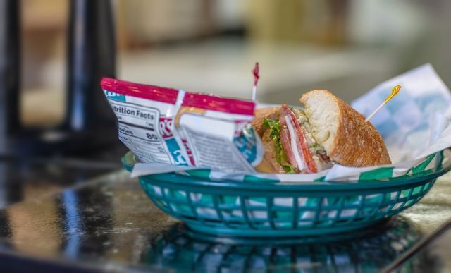 sandwiches and potato chips