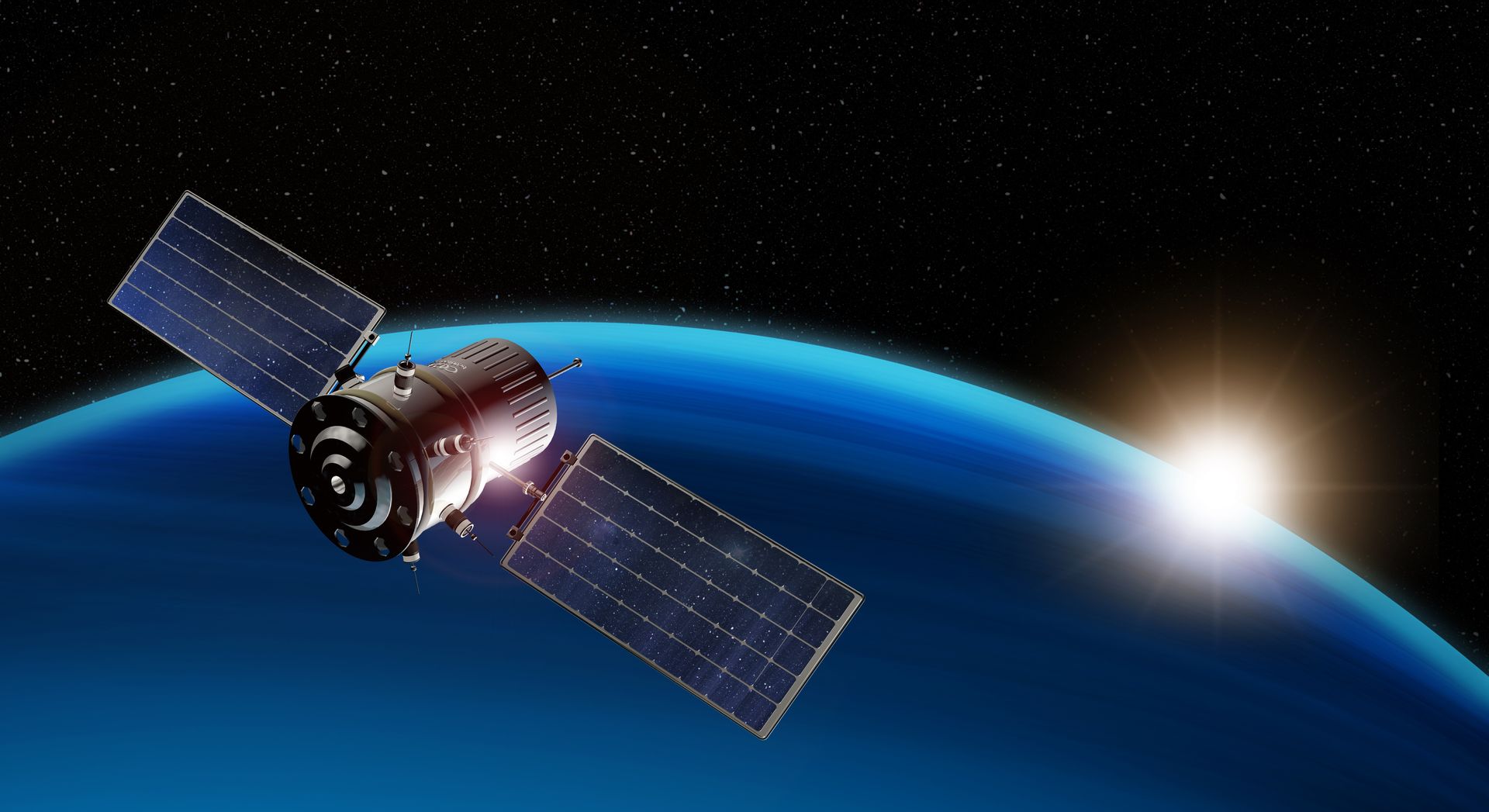 satellite being used for aerospace and defense