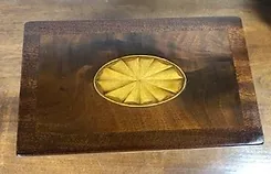 Double Tea Caddy Box Top View
