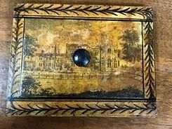 Top View of Single Tea Caddy with Dome Top