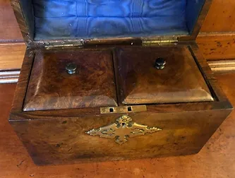 Dome Top Tea Chest Interior