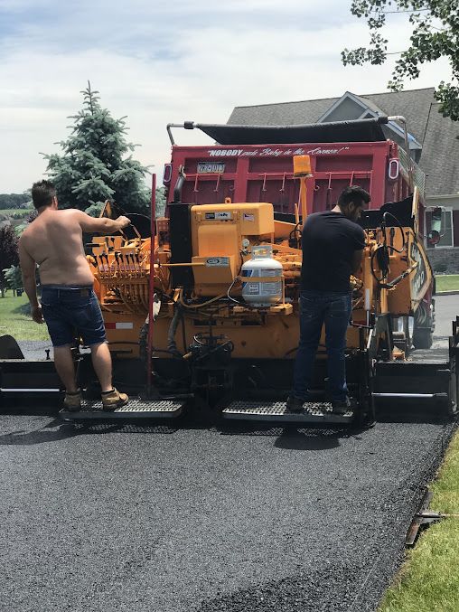 Laying Asphalt on a Road — Kutztown, PA — B Young Paving