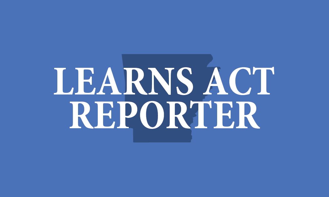 Learns Act Reporter logo in white text on a blue background